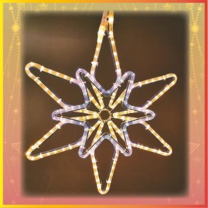 LED doppelter Stern floral zweifarbig 11W Typ 3822